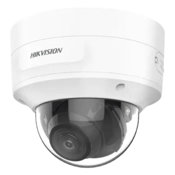 Domo IP / 4 Megapixel / Lente Mot. 2.7 a 13.5 mm / IR EXIR 40 m (131.2 ft) / IP66 / IK10 / DarkFighter / Audio y Alarma I/O / PoE+ / Micro SD / 4 Analíticos IA