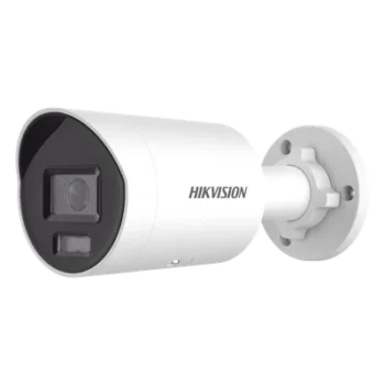 [Dual Light + ColorVu] Bala IP 8 Megapixel (4K) / Lente 2.8 mm / 40 mts IR + 40 mts Luz Blanca / Microfono Integrado / Exterior IP67 / WDR 130 dB / ACUSENSE (Filtro de Falsas Alarmas) / Captura Facial / PoE / Metal / ACUSEARCH