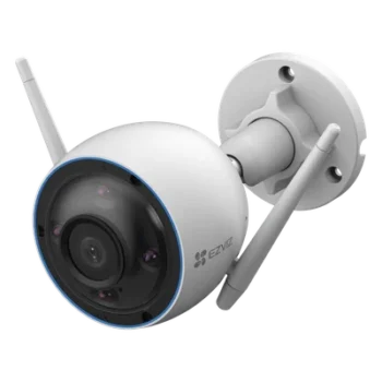 Cámara Bala IP / 3 Megapixel 2K / Visión Nocturna Color 30 m (98.4 ft) / Detección Humana y Vehicular / Sirena y Luz LED / IP67 / Wi-Fi