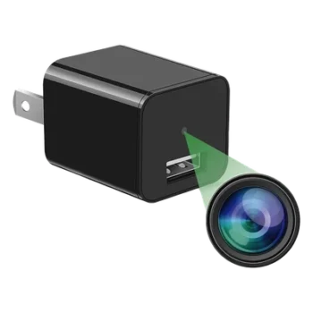Cámara Oculta en Cargador de Pared / 2 Megapixel 1080P / Grabación Continua o por Movimiento / Detección Inteligente 1-2 m (3.3-6.6 ft) / Memoria 8GB / Expansión MicroSD 128GB