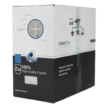 Bobina de Cable U/UTP Cat6A / 305 m (1000 ft) / 10G-BaseT / 500 MHz / Calibre 23 AWG / CMR / 100% Cobre