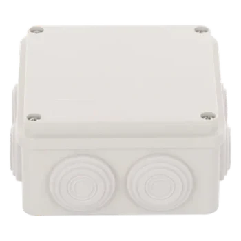 Caja de Derivación / 7 Glándulas Recortables / IP55 / -40 a 120°C / 100 x 100 x 54 mm (3.9 x 3.9 x 2.1 in)