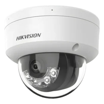 Cámara Domo IP / 6 Megapixel / Dual Light 30 m (98.4 ft) / Lente 2.8 mm / 105° / Audio Integrado / IK08 / IP67 / PoE