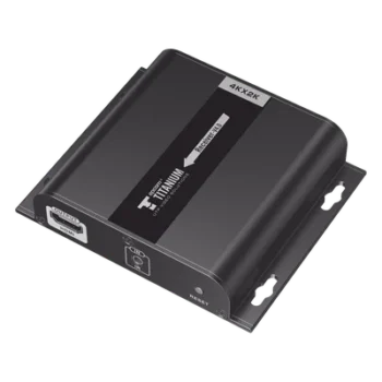 Receptor HDMI Extensor / 4K @ 30Hz / Alcance 120 m (393.7 ft) / Cat 5e/6 / HDbitT / IR / HDCP 1.3 / Switch Gigabit