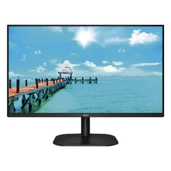 Monitor LED de 27" VESA, Resolución 1920 x 1080 Pixeles, Entradas de Video VGA / HDMI. Panel IPS LCD Backlight LED. Ultra Delgado