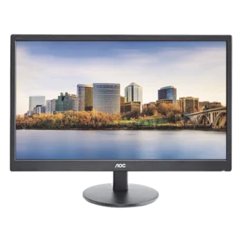 Monitor LED de 24", Resolución 1920 x 1080 Pixeles con Entradas de Video VGA/HDMI. Panel MVA y Altavoces Integrados. Compatible VESA