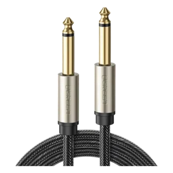 Cable de Audio Mono / 6.35 mm (1/4") Macho a Macho / 10 m (32.8 ft) / Núcleo de Cobre / Triple Blindaje / Nylon Trenzado