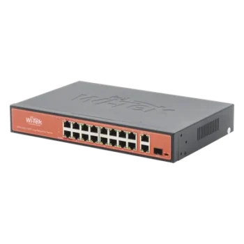 Switch PoE de largo alcance / 250m (820 pies) / 16 x 10/100Mbps PoE + 2 x Gigabit + 1 x SFP / 200W / No administrable