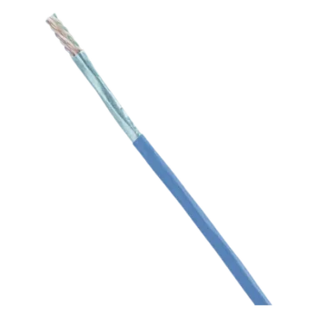 Bobina de Cable Blindado F/UTP / Cat6A / 23 AWG / CMR Riser / 305 m (1000 pies) / Azul