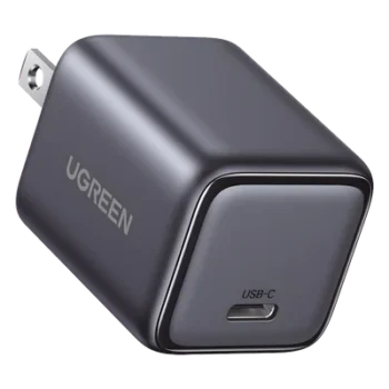 Cargador de Pared / 30W / 1 Puerto USB-C / PD3.0 / QC3.0 / PPS / GaN II / Compacto
