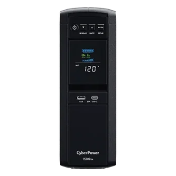 UPS de 1500 VA/900 W, Topología Línea Interactiva, Entrada 120 Vca NEMA 5-15P, Onda Senoidal Pura, Tipo Torre, Con 10 Tomas NEMA 5-15R