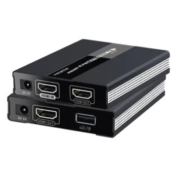 Kit extensor KVM ( Teclado, video, Mouse ) HDMI 1080P @ 60 Hz, 60 metros con cable CAT5e/6