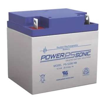 Batería de Respaldo AGM/VRLA / 12V / 28Ah / Terminales NB / 5 Años Vida Útil / UL Reconocida