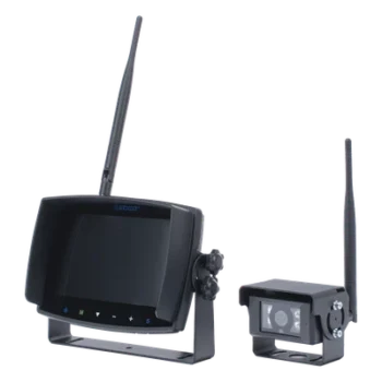 Sistema de Reversa Inalámbrico / Monitor Táctil 7" / Cámara IR CMOS / 2.4 GHz / 4 Canales / Grabación SD