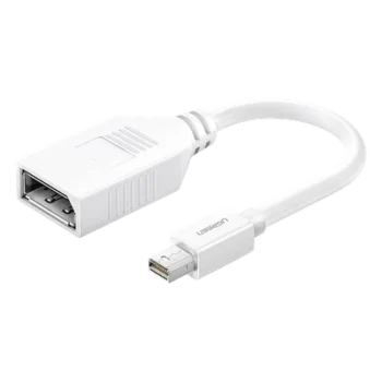 Adaptador Mini DisplayPort Macho a DisplayPort Hembra / Thunderbolt 2 / DP 1.2 / 4K@60Hz / 15 cm (0.49 ft) / Blanco