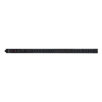 PDU Básico para Distribución de Energía, Entrada 200-230 Vca NEMA L6-30P, Con 16 Tomas C13 y 4 C19, de Instalación Vertical, 30 Amp, 220 Vca