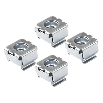 Tuercas Enjauladas para Rack / Kit de 4 Piezas / Instalación sin Herramientas / Acero Resistente a Corrosión