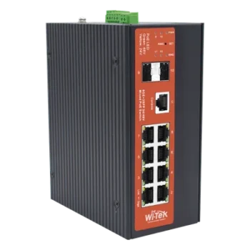 Switch Industrial Administrable Gigabit con 2 Puertos PoE bt + 6 Puertos PoE af/at o 24 V Pasivo + 2 SFP Gigabit, 240 W