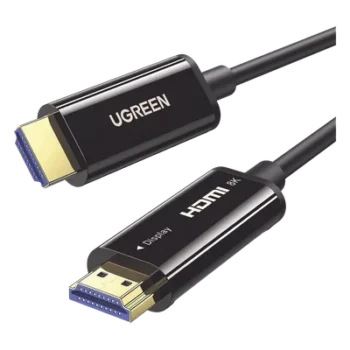 Cable HDMI de 30 Metros (98.43 Pies) por Fibra Óptica 8K@60Hz / Fibra de 4 Núcleos + Cobre EstaÑado de 7 Núcleos / Compatible con HDMI 2.1 / Alta Velocidad 18 Gbps / 3D / HDR / Caja de Aleación Zinc / Premium