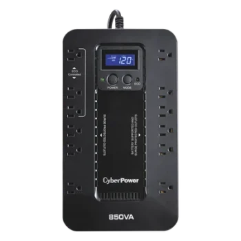 UPS de 850 VA/510 W, Topología Standby con Modo Ahorrador ECO, Entrada 120 Vca NEMA 5-15P, Con 12 Tomas NEMA 5-15R