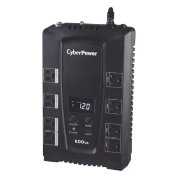 UPS de 600 VA/340 W, Topología Standby, Entrada 120 Vca NEMA 5-15P, Tipo Gabinete Compacto, Con 8 Tomas NEMA 5-15R