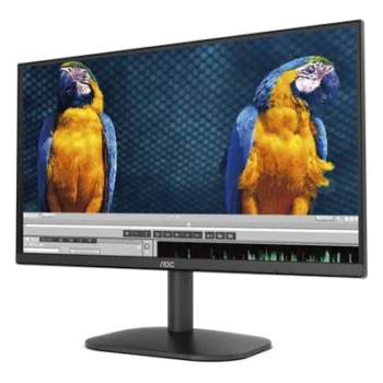 Monitor LED de 23.8" VESA, Resolución 1920 x 1080 Pixeles, Entradas de Video VGA/HDMI. Panel VA LCD Backlight LED. Ultra Delgado