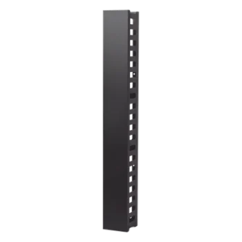 Organizador de Cable Vertical / 21 UR / Capacidad 260 Cat5 / 225 Cat6 / Acero Sólido / Tapa Integrada / 932 mm (3.06 ft) de Altura