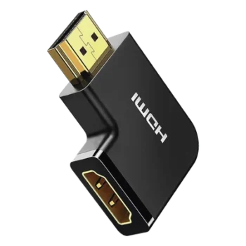 Adaptador HDMI Tipo L Macho a Hembra / Hacia Abajo / HDMI 2.0 4K@60Hz / Proporciona Flexibilidad Sin Doblar los Cables HDMI
