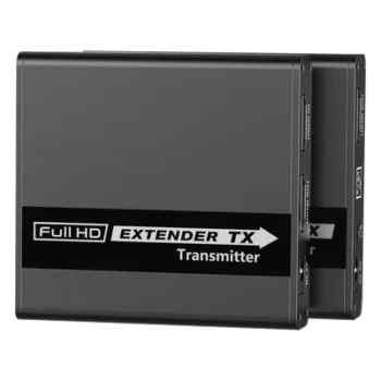 Kit Extensor HDMI para distancias de 70 metros / Soporta resoluciones 720 y 1080P @ 60 Hz / Cat 6, 6a y 7 / Cero Latencia / Uso 24/7 / HDR10 / Salida Loop / Configuración EDID / Soporta control remoto del equipo fuente / Salida de audio de 3.5mm