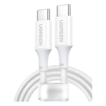 Cable USB-C a USB-C | 2 Metros | Potencia de Carga 100W | 20V 5A | PD3.0 | QC4.0/3.0/2.0 | FPC | AFC | 480 Mbps | Chip E-Market | Compatible con IPhone 15 | Carcasa de Aluminio | Nylon Trenzado.