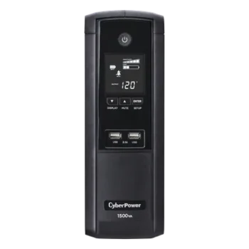 UPS de 1500 VA/900 W, Topología Línea Interactiva, Entrada 120 Vca NEMA 5-15P, Tipo Torre, Con 12 Tomas NEMA 5-15R, 5 años de garantía