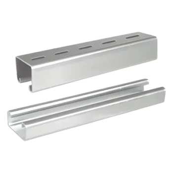 Unicanal liso 4x4, 3000 mm, acabado ElectroZinc