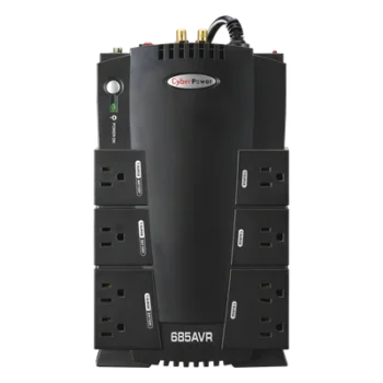 UPS de 685 VA/390 W, Topología Línea Interactiva, Entrada 120 Vca NEMA 5-15P, Tipo Gabinete Compacto, Con 8 Tomas NEMA 5-15R