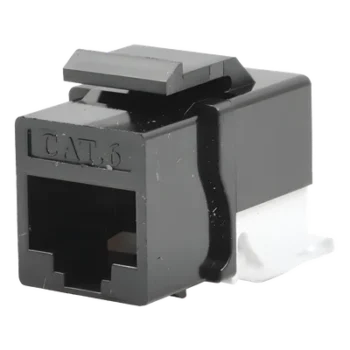 Módulo Jack Cat6 sin herramienta (toolless) keystone - Color Negro