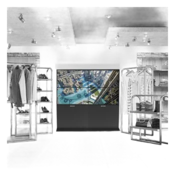 Kit Videowall / 2x2 / 55 Pulgadas / Full HD 1920x1080 / Controlador 2 HDMI In / 4 HDMI Out / Base de Piso 80 cm / 2.78 x 2.24 pies