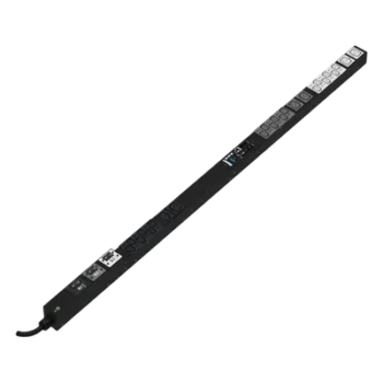 PDU Monitoreable (MI) para Distribución de Energía, Enchufe de Entrada NEMA L15-30P, Con 18 Salidas C13 y 6 C19, de Instalación Vertical, 20 Vca, 30 Amp