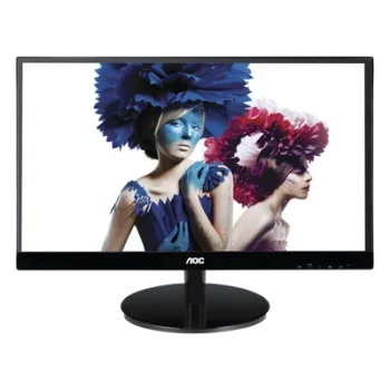 Monitor LED de 27", Resolución 1920 x 1080 Pixeles con Entradas de Video VGA / HDMI con MHL / Displayport. Panel IPS con Marco Esbelto y Bocinas Integradas
