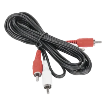 Cable RCA Macho a Macho de 2 Metros de Longitud / Aplicaciones de Audio y Video Optimizado para HD