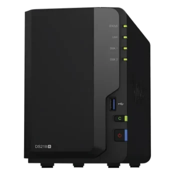 Servidor NAS de escritorio con 2 bahías / Hasta 24 TB / Hasta 6GB RAM / Hasta 25 cámaras
