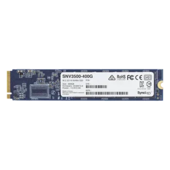 SSD 400GB NVMe M.2 22110, diseñada para Synology NAS con ranuras M.2 integradas