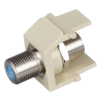 Módulo Acoplador Coaxial Tipo F / Keystone / 75 Ohms / 3.0 GHz / 1.17' x 0.86' x 0.66'