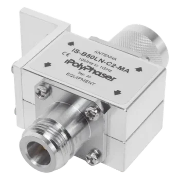 Protector RF Coaxial Para 10 a 1000 MHz Con Ceja Frontal Con Conectores N Macho y N-Hembra, 50 Ω