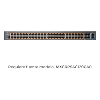 Switch PoE inteligente / cnMatrix EX2052R-P / PoE+ / 48 puertos x 1 Gps / 4 SFP+, fuente de alimentación extraíble