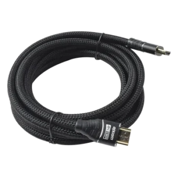 Cable HDMI Ultra-Resistente Redondo de 3m ( 9.8 ft ) Optimizado para Resolución 4K ULTRA HD