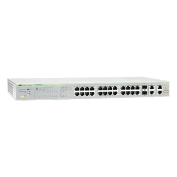 WebSmart Switch, 24 puertos PoE+ 10/100 Mbps + 2 puertos 10/100/1000 Mbps + 2 SFP Gigabit Combo, 193 W