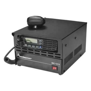 Gabinete para Radios ICOM Serie 121/221/121S/221S/M/5013 compatible con Fuente de Poder SEC (Fuente y Radio NO incluidos).