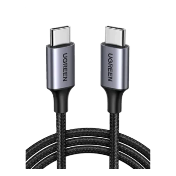 Cable USB-C a USB-C / 2 Metros (6.56 Pies) / 60W PD3.0 / 480 Mbps / Nylon Trenzado / Aluminio