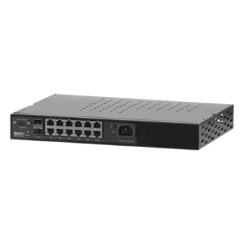 Switch WISP PoE Administrable de 14 puertos (12 PoE Gigabit + 2 SFP) 400W, entrada de 110/220 Vca