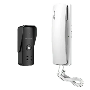 Kit de Audioportero Analógico / 2 Hilos Calibre 18 / 2 Relevadores Independientes / Ajuste de Volumen y Tonos / IP55