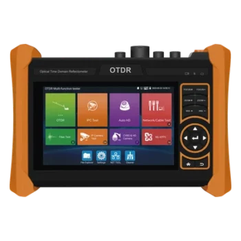 Tester Multifunción OTDR / Alcance 150 km (492.1 ft) / Pantalla Táctil 5.4" / Soporte 4K/8K / PoE Integrado / Wi-Fi 2.4 GHz / HDMI/VGA